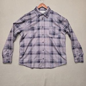 32 Degree Heat Men's Gray Plaid Button Up Long Sleeve Flannel Size XL - Picture 1 of 7