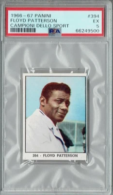 PSA 5 Floyd Patterson 1966 Panini #394 Campioni Dello Sport Rare Trading Card - Image 1 of 3