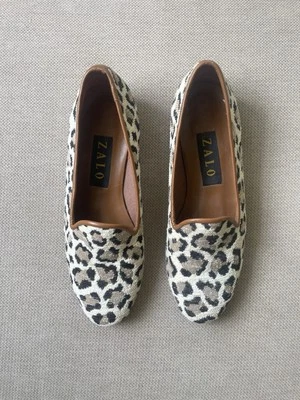 Mocasín vintage de leopardo para mujer Zalo talla 7 Foto 1 de 4