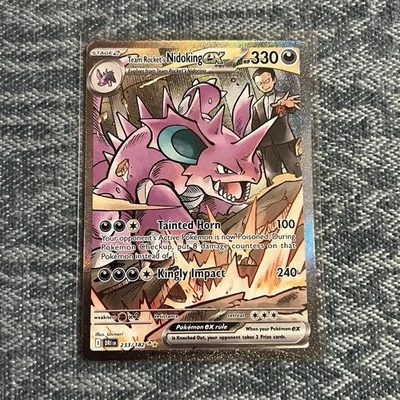 Pokémon TCG Team Rockets Nidoking EX Holo Card 233/182 Destined Rivals SIR NM - Image 1 of 4
