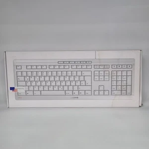 Cherry Stream Wired Keyboard US Intl Layout Quiet Typing € Symbol White - Picture 1 of 21