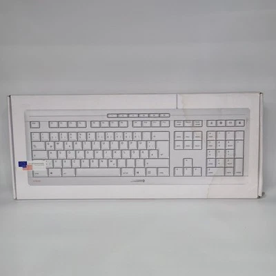 Cherry Stream Wired Keyboard US Intl Layout Quiet Typing € Symbol White - Image 1 of 4