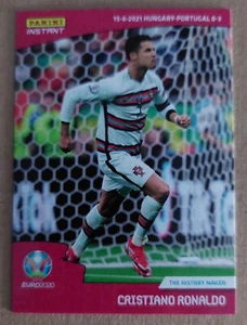 TARJETA PORTUGAL #12 CRISTIANO RONALDO "THE HISTORY MAKER" PANINI INSTANTÁNEA EURO 2020 - Imagen 1 de 2