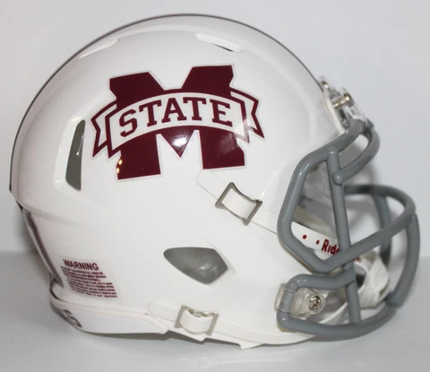 2020 Mississippi State Bulldogs Custom Riddell Mini Helmet vs Ole Miss Cover