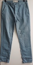 TOPMAN Men's  Light Blue Skinny Chino Jean Trousers Size UK 32 R / EU 81 CM