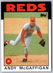 1986 Topps Andy McGaffigan #133 Cincinnati Reds Baseball Card