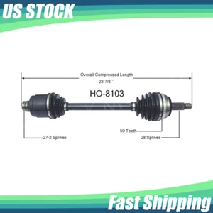 For Honda CR-V 1997-2000 2001 Front Driver Left CV Axle Shaft SurTrack HO-8103 - Picture 1 of 4