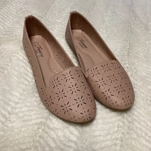 Forever Comfort Kinsella Damen-Loafer beige handgefertigtes Material Größe 7 US - Bild 1 von 6