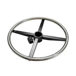 Metal Chrome Foot Rest Foot Ring 16 inches Diameter for Drafting Chair Office - Picture 1 of 12