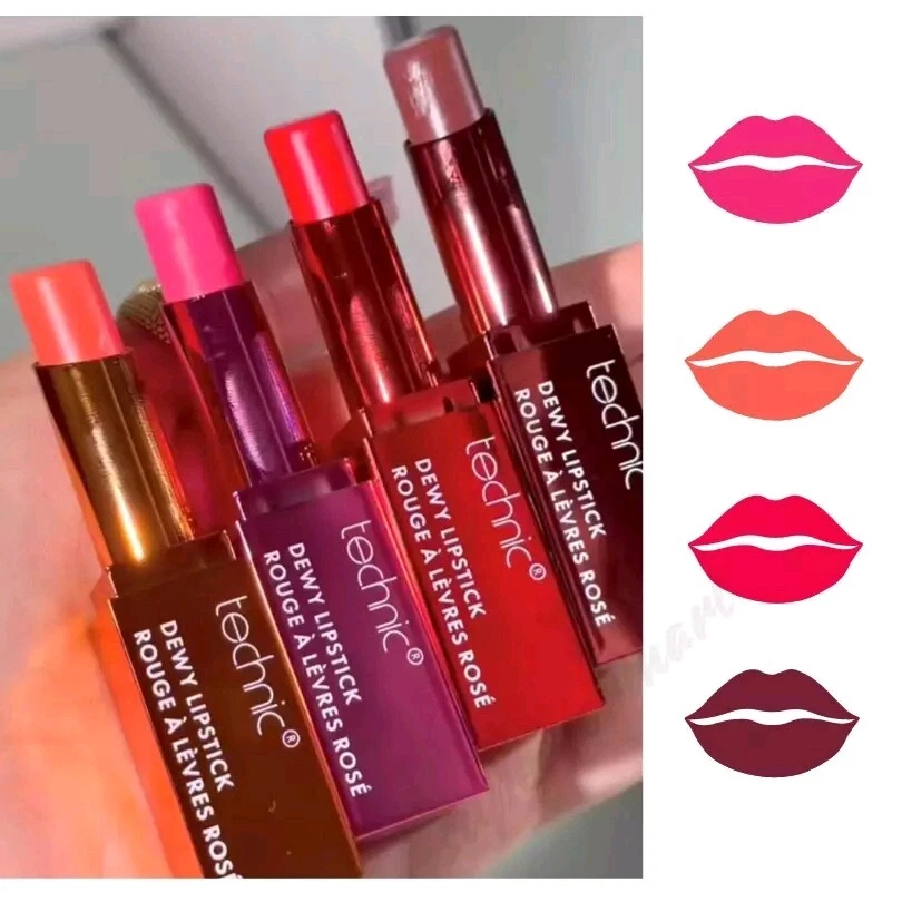 Technic Dewy Lipstick Hydrating Lightweight Lipstick Vegan Sienna Brown shade - Image 1 of 2