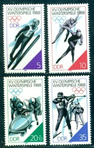 1988 Calgary Winter Olympics,Biathlon,four-man bobsleigh,ski jumping,DDR,3140MNH - Picture 1 of 1