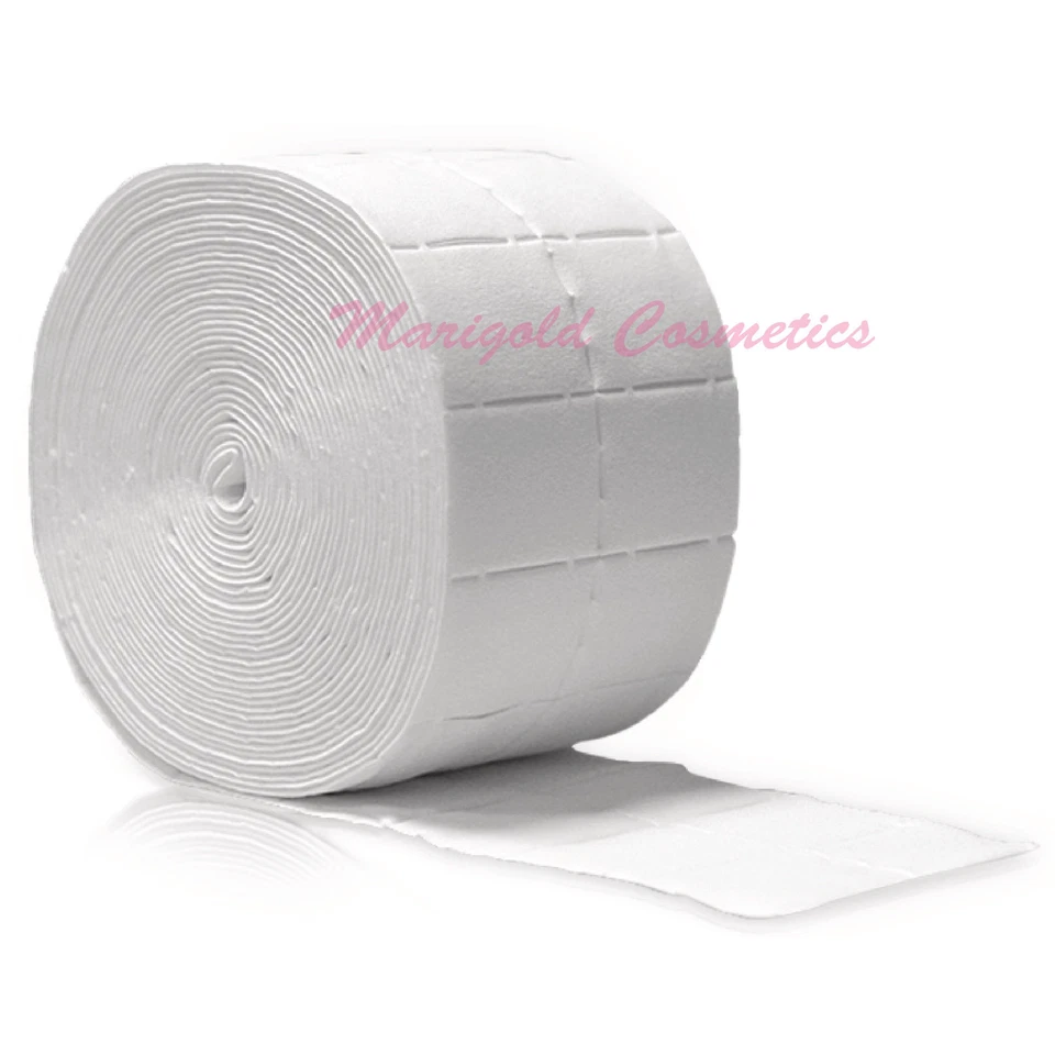 Lint Free Cotton Nail Pads Wipes UV Gel Polish Acrylics Remover Cleaner Soak Off - Image 1 of 1