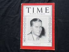 1933 DECEMBER 18 TIME MAGAZINE - EUGENE LUTHER VIDAL - T 401