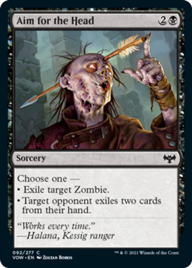 Innistrad: Crimson Vow - Aim for the Head - Foil - Image 1 of 1