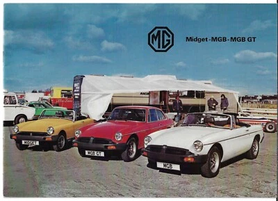MG Midget, MGB Roadster & MGB GT 1977-1980 UK Market Sales Brochure - Image 1 of 4