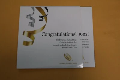 2014 W PROOF SILVER EAGLE CONGRATULATION SET - LOW MINTAGE/CLEAN EAGLE - Image 1 of 4