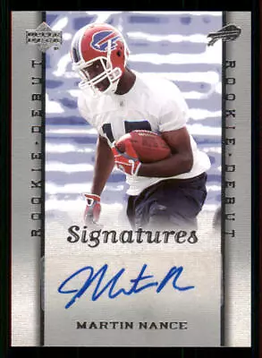 2006 Upper Deck Rookie Debut #221 Martin Nance AU RC - Image 1 of 2