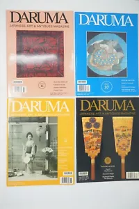 Daruma Japanese Art & Antiques Magazine Bundle of 4 from Kyoto Japan 0905C2 - Imagen 1 de 12