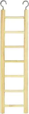 A&E CAGE CO A&E Happy Beaks Wooden Ladder for Bird Cages for Play Tops Stimulates Exercise