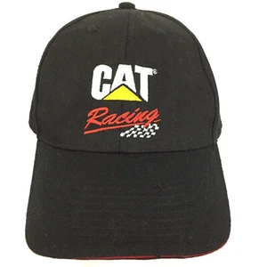 CAT Racing Hat Nascar Caterpillar Checkered Flag Logo Baseball Trucker Dad Cap - Picture 1 of 12