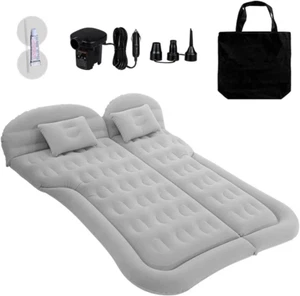 SUV Air Mattress Camping Bed Cushion Pillow - Inflatable Thickened Car Air Bed w - Picture 1 of 12