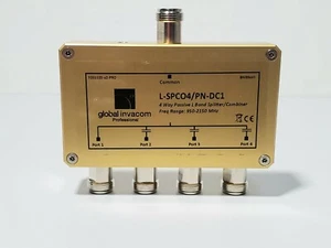 Global L-Band 4 Way Passive Combiner / Splitter L-SPCO4/PN-DC1 F001035-V2-Pro - Picture 1 of 6