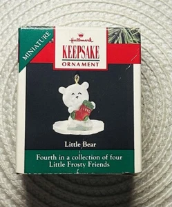 1990 LITTLE FROSTY 1st Frosty Friends Miniature Keepsake Hallmark Ornament Bells - Picture 1 of 1