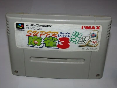 Super Mahjong 3 Karakuchi Super Famicom SFC Japan import US Seller - Image 1 of 2