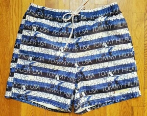 Traje Tommy Hilfiger para Hombre Grande Azul Marino Blanco Por Todas Partes Hechas Baños de Baño - Imagen 1 de 7
