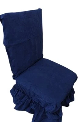 Набор из двух коротких чехлов на обеденные стулья Octorose ® Bond Micro Suede подходит для 42 дюймов в высоту  - Изображение 1 из 4