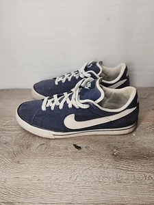 NIKE Sweet Classic Skate Boarding Sneakers Navy Blue & White Men's Size 12 - Picture 1 of 6