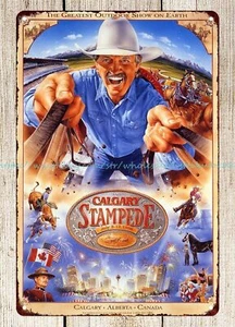 Stampede horse rodeo metal tin sign hanging wall decor - Picture 1 of 4
