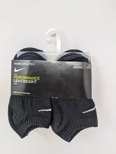 Nike Boys' 6-Pairs Young Athletes Low Socks Sz:5/6 TN0024-023 New B1(A44T) - Picture 1 of 3