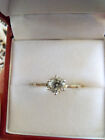 9Ct Yellow White Gold 0.47Ct Solitaire Brilliant Cut Diamond Engagement Ring