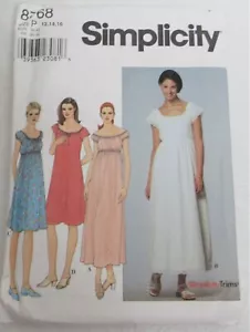 Simplicity Schnittmuster 8768 Kleid Gr. 12-16 Vintage ungeschnitten - Bild 1 von 6