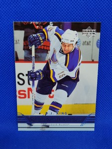 D.J. King 2006-07 Upper Deck Young Guns YG Rookie RC #243 Blues 