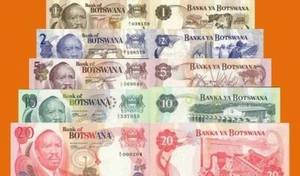 (Reproduktionen !) Geldscheine -Botswana 1-5 1976-1979 - Bild 1 von 1
