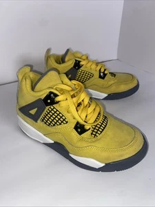 Nike Flight Air Jordan 4 Retro Lightning Size 13C BQ7669 - Picture 1 of 6