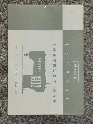 Máquina de coser vintage Sears Kenmore modelo 1302 en zig zag manual original fina Foto 1 de 4