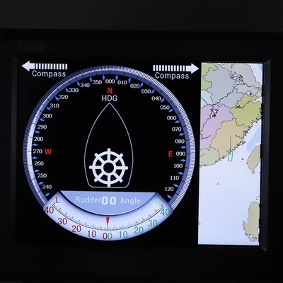 °Marine-GPS Kartenplotter 10 4-Zoll-LCD-Display Mit Akustischem Alarm Für Boote - Bild 1 von 4