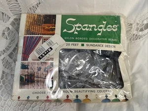 Vintage Spangles Russ Stonier Nylon Bonded Decorator Beads CLEAR Sundance Design - Picture 1 of 2