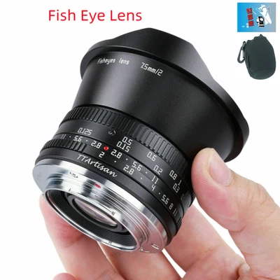 TTartisan 7.5mm F2.0 Fisheye APS-C RF Mount Lens For RF R5 R6 RP R8 Camera - Image 1 of 4