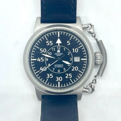 Aeromatic 1912 A1348 Automatic Self Winding Men’s Watch with Leather Band - Image 1 of 4