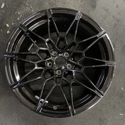 Front BMW Black M3 M4 OEM Wheel 19” 2021-2024 Original Factory Rim 86608B - Image 1 of 4