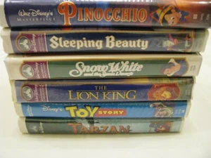 Walt Disney VHS Movie Lot- Lion King-Snow White-Toy Story-Sleeping Beauty+2 more - Picture 1 of 11