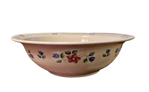 Pfaltzgraff Gres Bonnie Brae 9-1/2" Redondo Verduras Servir Cuenco Floral - Imagen 1 de 5