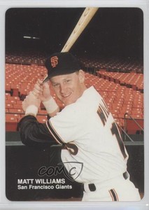 1989 Mother's Cookies San Francisco Giants Stadium Giveaway Matt Williams #12
