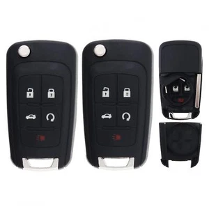 2 Car Key Shell Fit for Chevy Cruze Sonic Equinox 2011 2012 2013 2014 2015 2016 - Picture 1 of 7