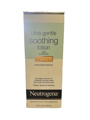 Neutrogena Ultra Gentle Soothing Lotion Broad Spectrum SPF 15, OLD STOCK - Image 1 of 4