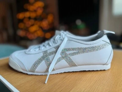 Onitsuka Tiger Mexico 66 White Silver Weiß Silber Glitzer Gr. 42 (US10) - Bild 1 von 4